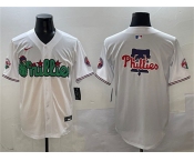 Men's Philadelphia Phillies Team Big Logo White Phanatic Limited Stitched Jersey
