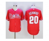 Philadelphia Phillies #20 Mike Schmidt Red New Cool Base Stitched Baseball Jersey