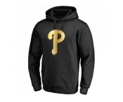 Philadelphia Phillies Gold Collection Pullover Hoodie Black Philadelphia Phillies Gold Collection Pullover Hoodie Black