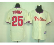 mlb jerseys philadelphia phillies #25 thome cream mlb jerseys philadelphia phillies #25 thome cream