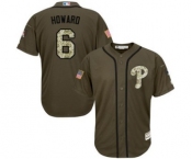 mlb jerseys philadelphia phillies #6 ryan howard green salute to service mlb jerseys philadelphia phillies #6 ryan howard green salute to service