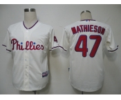 mlb jerseys philadephia phillies #47 mathieson cream (cool base) mlb jerseys philadephia phillies #47 mathieson cream (cool base)