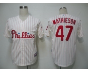 mlb jerseys philadephia phillies #47 mathieson cream(red strip) cool base mlb jerseys philadephia phillies #47 mathieson cream(red strip) cool base