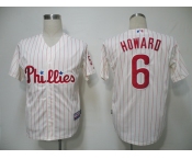 mlb jerseys philadephia phillies #6 howard cream(red strip) cool base mlb jerseys philadephia phillies #6 howard cream(red strip) cool base