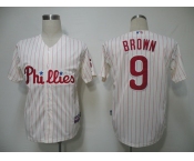 mlb jerseys philadephia phillies #9 brown cream(red strip) cool base mlb jerseys philadephia phillies #9 brown cream(red strip) cool base