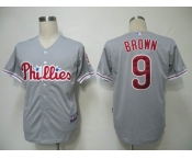 mlb jerseys philadephia phillies #9 brown grey(cool base) mlb jerseys philadephia phillies #9 brown grey(cool base)