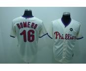 mlb philadelphia phillies #16 romero cream mlb philadelphia phillies #16 romero cream