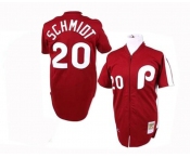 mlb philadelphia phillies #20 mike schmidt m&n red mlb philadelphia phillies #20 mike schmidt m&n red
