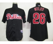 mlb philadelphia phillies #26 utley black mlb philadelphia phillies #26 utley black