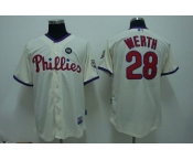 mlb philadelphia phillies #28 werth 2009 world series cream mlb philadelphia phillies #28 werth 2009 world series cream