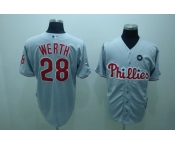 mlb philadelphia phillies #28 werth grey mlb philadelphia phillies #28 werth grey