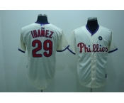 mlb philadelphia phillies #29 Ibanez 2009 world series cream mlb philadelphia phillies #29 Ibanez 2009 world series cream