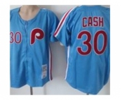mlb philadelphia phillies #30 cash blue(throwback) mlb philadelphia phillies #30 cash blue(throwback)