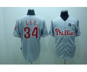mlb philadelphia phillies #34 lee grey mlb philadelphia phillies #34 lee grey