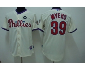 mlb philadelphia phillies #39 myers ws09 patch cream mlb philadelphia phillies #39 myers ws09 patch cream
