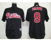 mlb philadelphia phillies #9 brown black mlb philadelphia phillies #9 brown black