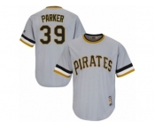 Men's Majestic Pittsburgh Pirates #39 Dave Parker Replica Grey Cooperstown Throwback MLB Jersey Men's Majestic Pittsburgh Pirates #39 Dave Parker Replica Grey Cooperstown Throwback MLB Jersey