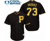 Men's Majestic Pittsburgh Pirates #73 Felipe Vazquez Replica Black Alternate Cool Base MLB Jersey Men's Majestic Pittsburgh Pirates #73 Felipe Vazquez Replica Black Alternate Cool Base MLB Jersey