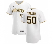 Men's Nike Pittsburgh Pirates #50 Jameson Taillon White Home 2020 Authentic Player Baseball Jersey