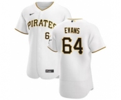 Men's Nike Pittsburgh Pirates #64 Phillip Evans White Home 2020 Authentic Player Baseball Jersey