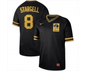Men's Nike Pittsburgh Pirates #8 Willie Stargell Black M&N MLB Jersey