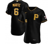 Pittsburgh Pirates #6 Starling Marte Men's Nike Black Alternate 2020 Authentic Player MLB Jersey
