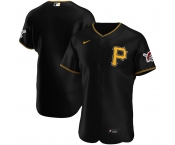 Pittsburgh Pirates Men's Nike Black Alternate 2020 Authentic Logo Team MLB Jersey