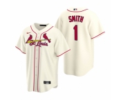 Men's Nike St. Louis Cardinals #1 Ozzie Smith Cream Alternate Stitched Baseball Jersey
