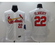 Men's Nike St. Louis Cardinals#22 Jack Flaherty White Flex Base Home Stitched Baseball Jersey