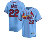 Men's St. Louis Cardinals #22 Joshua Báez Blue Alternate Limited Stitched Baseball Jersey Men's St. Louis Cardinals #22 Joshua Báez Blue Alternate Limited Stitched Baseball Jersey