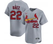 Men's St. Louis Cardinals #22 Joshua Báez Gray 2024 Away Limited Stitched Baseball Jersey Men's St. Louis Cardinals #22 Joshua Báez Gray 2024 Away Limited Stitched Baseball Jersey