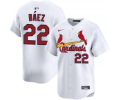 Men's St. Louis Cardinals #22 Joshua Báez White Home Limited Stitched Baseball Jersey Men's St. Louis Cardinals #22 Joshua Báez White Home Limited Stitched Baseball Jersey