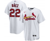 Men's St. Louis Cardinals #22 Joshua Báez White Home Stitched Baseball Jersey Men's St. Louis Cardinals #22 Joshua Báez White Home Stitched Baseball Jersey
