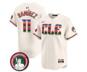 Men's Cleveland Guardians #11 José Ramírez Cream Mexico Vapor Premier Limited Stitched Baseball Jersey