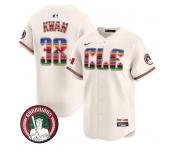 Men's Cleveland Guardians #38 Steven Kwan Cream Mexico Vapor Premier Limited Stitched Baseball Jersey