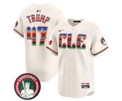 Men's Cleveland Guardians #47 Donald Trump Cream Mexico Vapor Premier Limited Stitched Baseball Jersey