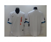 Men's Colorado Rockies Blank Nike White 2021 All-Star Game Replica Jersey