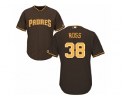 Men's Majestic San Diego Padres #38 Tyson Ross Replica Brown Alternate Cool Base MLB Jersey