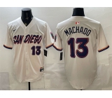 Men's San Diego Padres #13 Manny Machado Cream 2026 City Connect Stadium Stitched Baseball Jersey