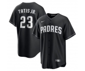 Men's San Diego Padres #23 Fernando Tatis Jr. Black Limited Stitched Baseball Jersey