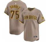 Men's San Diego Padres #75 Robert Suarez Tan 2024 Alternate Limited Stitched Baseball Jersey