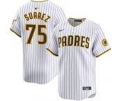Men's San Diego Padres #75 Robert Suarez White 2024 Home Limited Stitched Baseball Jersey