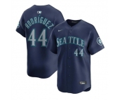 Men's Seattle Mariners #44 Julio Rodríguez Navy Limited Stitched Baseball Jersey