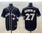 Men's Toronto Blue Jays #27 Vladimir Guerrero Jr. 2026 Fashion Replica Black Out Stitched Baseball Jersey Men's Toronto Blue Jays #27 Vladimir Guerrero Jr. 2026 Fashion Replica Black Out Stitched Baseball Jersey