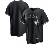 Men's Toronto Blue Jays Blank Black Lights Out Limited Stitched Baseball Jersey