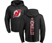 Hockey New Jersey Devils #25 Mirco Mueller Black Backer Pullover Hoodie