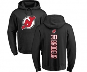 Hockey New Jersey Devils #30 Martin Brodeur Black Backer Pullover Hoodie