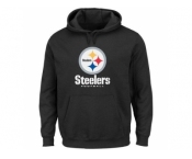 Men's Pittsburgh Steelers Black Critical Victory Pullover Hoodie
