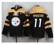 Nike Pittsburgh Steelers #11 Markus Wheaton Black Player Pullover NFL Hoodie