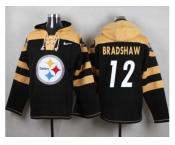 Nike Pittsburgh Steelers #12 Terry Bradshaw Black Player Pullover NFL Hoodie